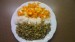 mungo fazolky na cibulce, rýže Basmati, mrkvový salát s jablky